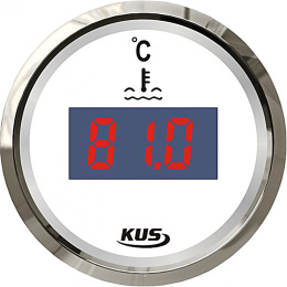 Указатель температуры воды 25-120 град цифровой бел/нерж (WS) KUS (KY24100)